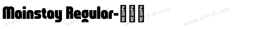 Mainstay Regular字体转换